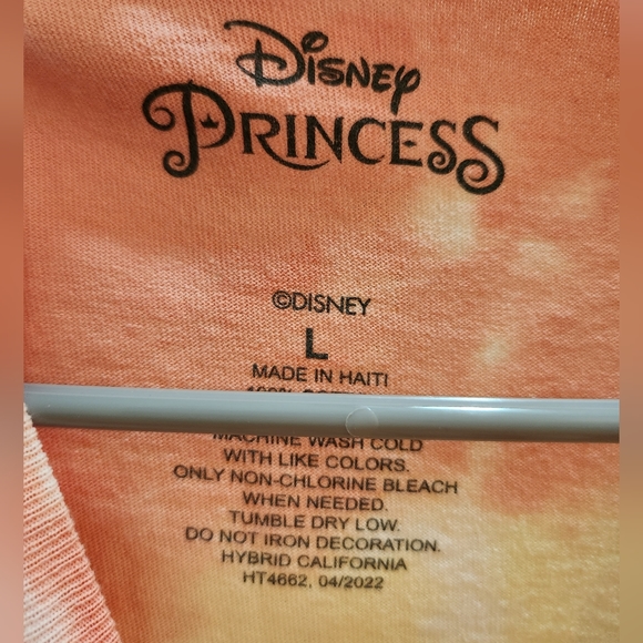 Pocahontas Follow My Path Floral Youth Tie-Dye T-Shirt Disney NWT - Picture 4 of 5